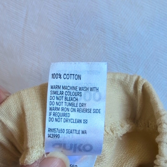 anko soft yellow cotton joggers size newborn baby - Picture 6 of 6